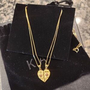 Gold Heart Pendant Necklace
